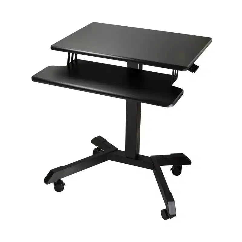 Bureau réglable mobile debout pour ordinateur portable avec plateau pour clavier