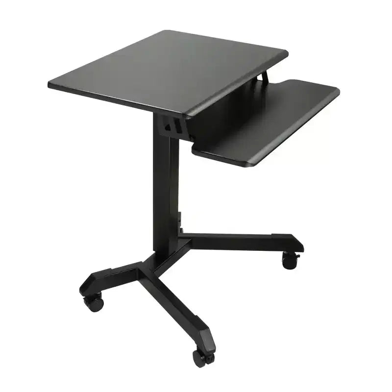 Bureau réglable mobile debout pour ordinateur portable avec plateau pour clavier