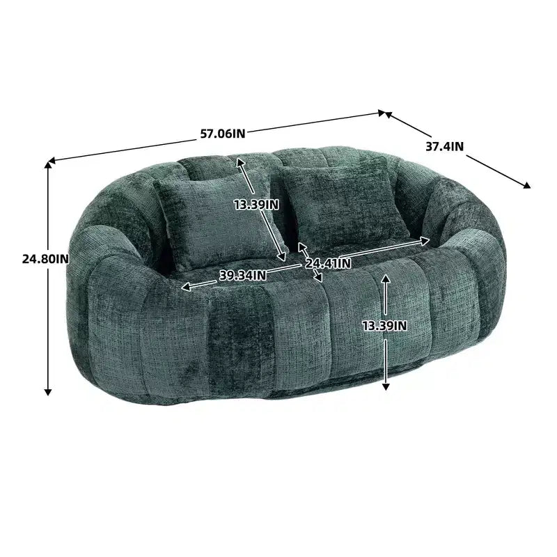 Ultimate Lounger : Canapé-Pouf à Dossier Haut pour un Confort Intérieur et Extérieur