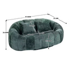 Ultimate Lounger : Canapé-Pouf à Dossier Haut pour un Confort Intérieur et Extérieur