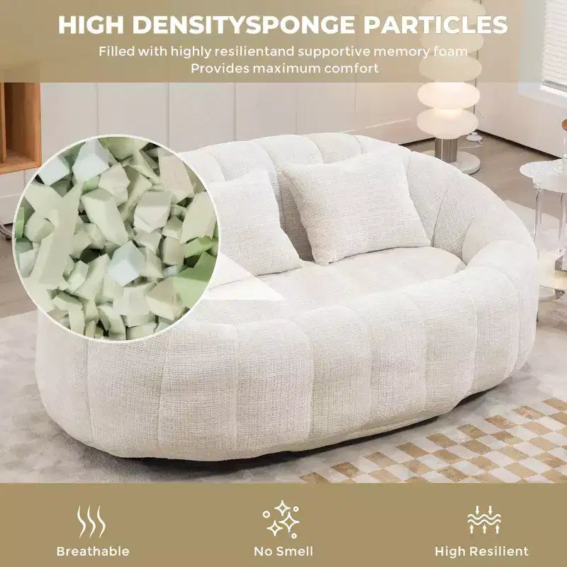 Ultimate Lounger : Canapé-Pouf à Dossier Haut pour un Confort Intérieur et Extérieur