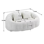 Ultimate Lounger : Canapé-Pouf à Dossier Haut pour un Confort Intérieur et Extérieur