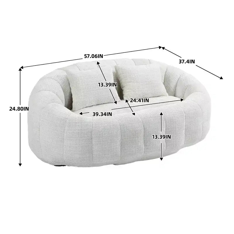Ultimate Lounger : Canapé-Pouf à Dossier Haut pour un Confort Intérieur et Extérieur