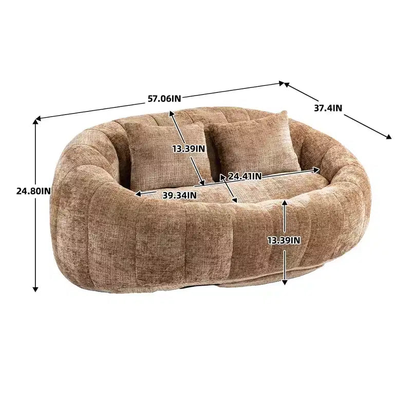 Ultimate Lounger : Canapé-Pouf à Dossier Haut pour un Confort Intérieur et Extérieur