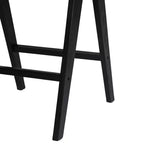 Tabourets de bar modernes minimalistes en bois d'hévéa et design en rotin