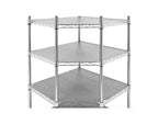 Étagère d'angle métallique à 6 niveaux certifiée NSF, 28 P x 28 L x 72 H