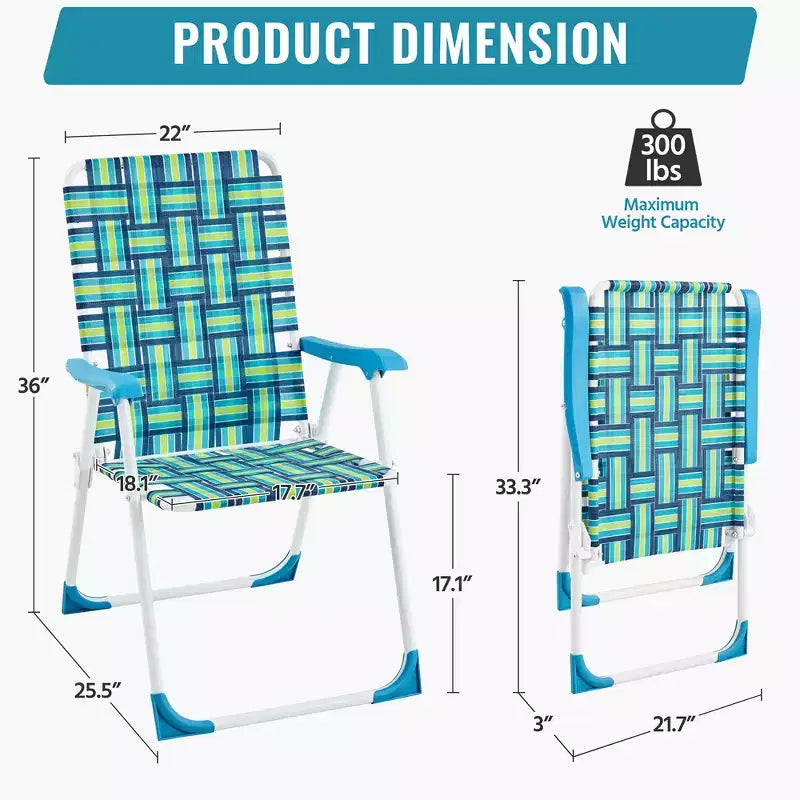2 chaises pliantes en toile pour terrasses, jardins ou rassemblements improvisés