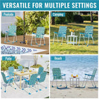 2 chaises pliantes en toile pour terrasses, jardins ou rassemblements improvisés