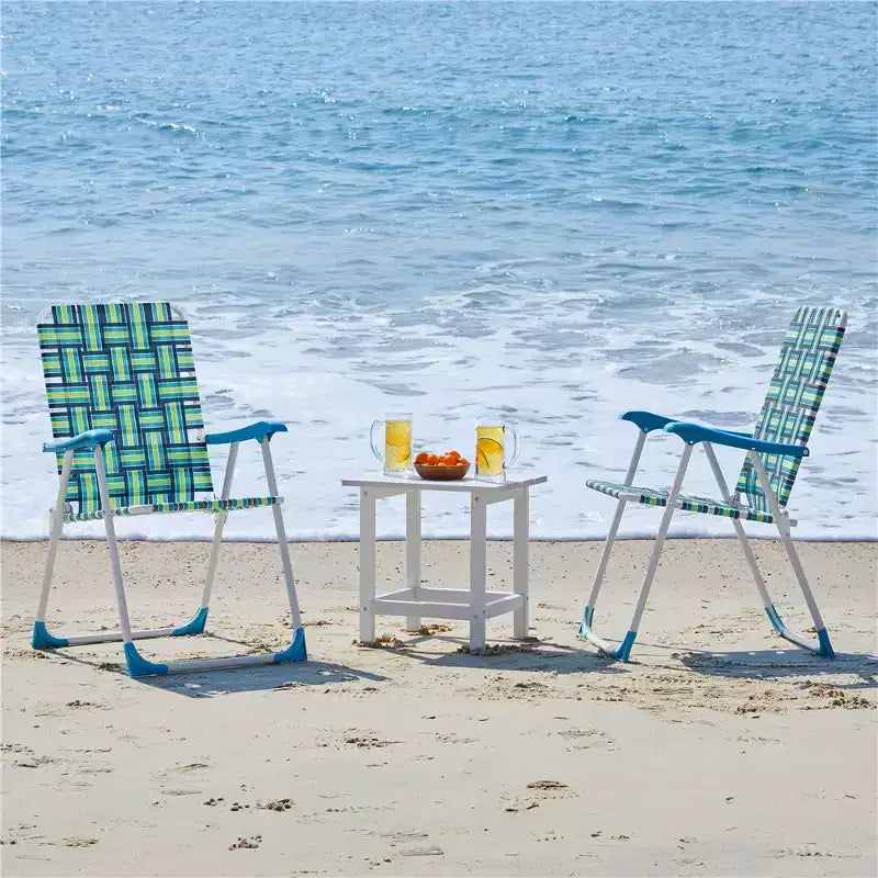 2 chaises pliantes en toile pour terrasses, jardins ou rassemblements improvisés