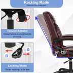 Chaise de bureau Chaise d'ordinateur en cuir PU respirant