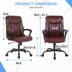 Chaise de bureau Chaise d'ordinateur en cuir PU respirant