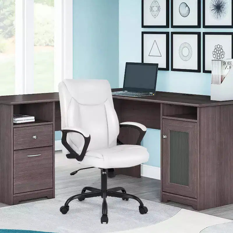 Chaise de bureau Chaise d'ordinateur en cuir PU respirant