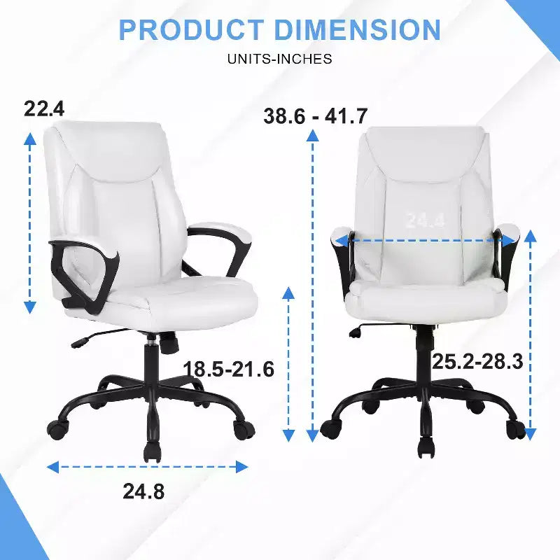 Chaise de bureau Chaise d'ordinateur en cuir PU respirant