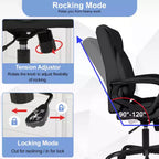Chaise de bureau Chaise d'ordinateur en cuir PU respirant