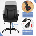 Chaise de bureau Chaise d'ordinateur en cuir PU respirant