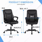 Chaise de bureau Chaise d'ordinateur en cuir PU respirant