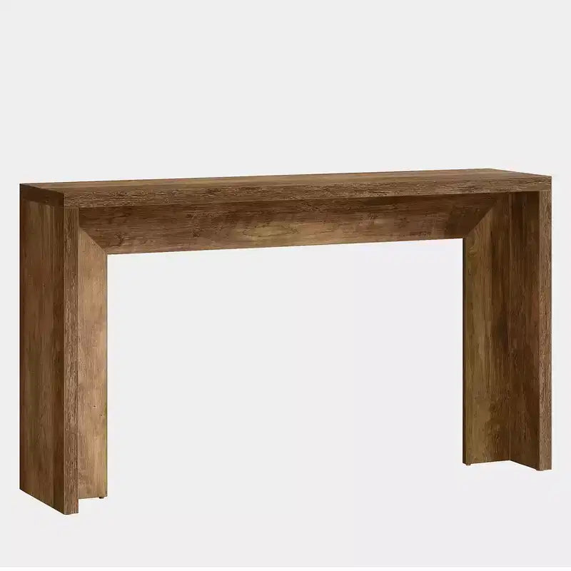 Lantine 55.12 Farmhouse Console Table, Narrow Wooden Sofa Table For Entryway, Hallway, Living Room, Foyer