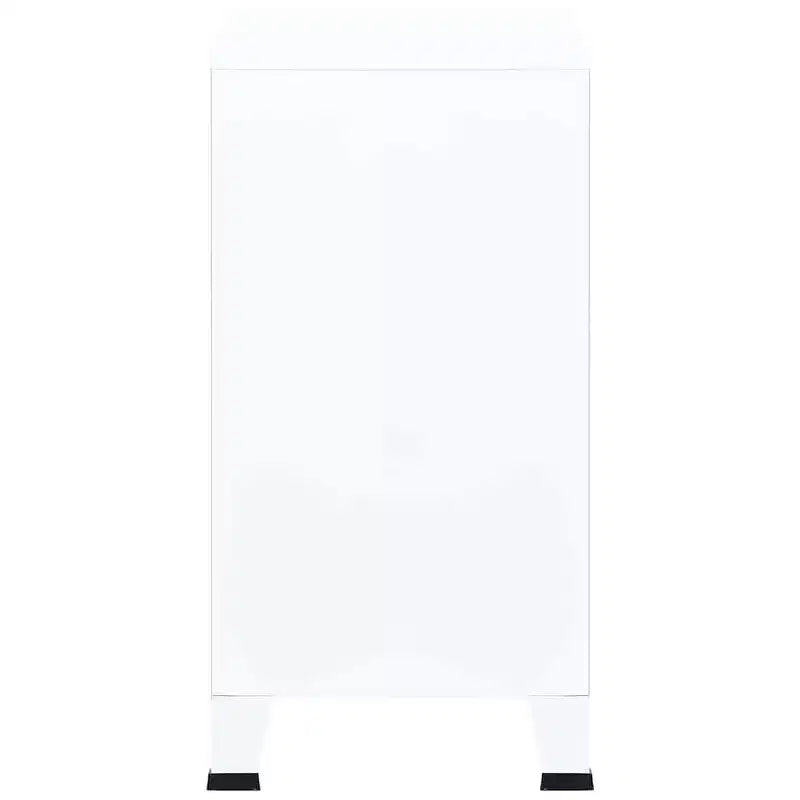 Coffre de rangement Acier blanc, plastique 75x40x80 cm - Blanc 80