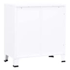 Coffre de rangement Acier blanc, plastique 75x40x80 cm - Blanc 80