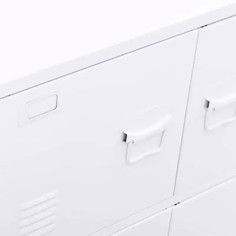 Coffre de rangement Acier blanc, plastique 75x40x80 cm - Blanc 80