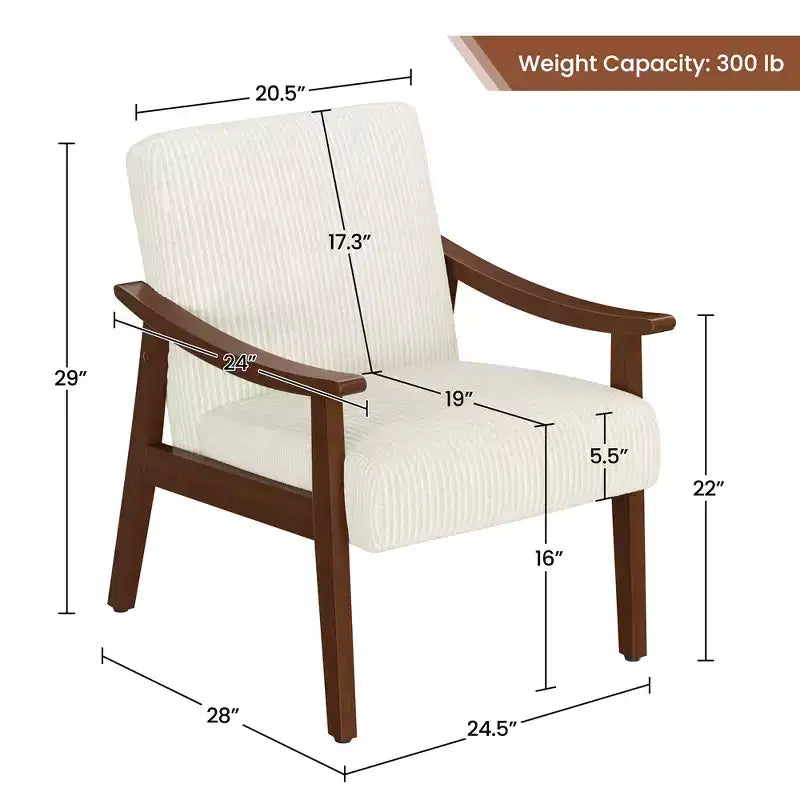 2 fauteuils modernes du milieu du siècle avec pieds en bois massif pour salon, chambre à coucher, chambre d'amis