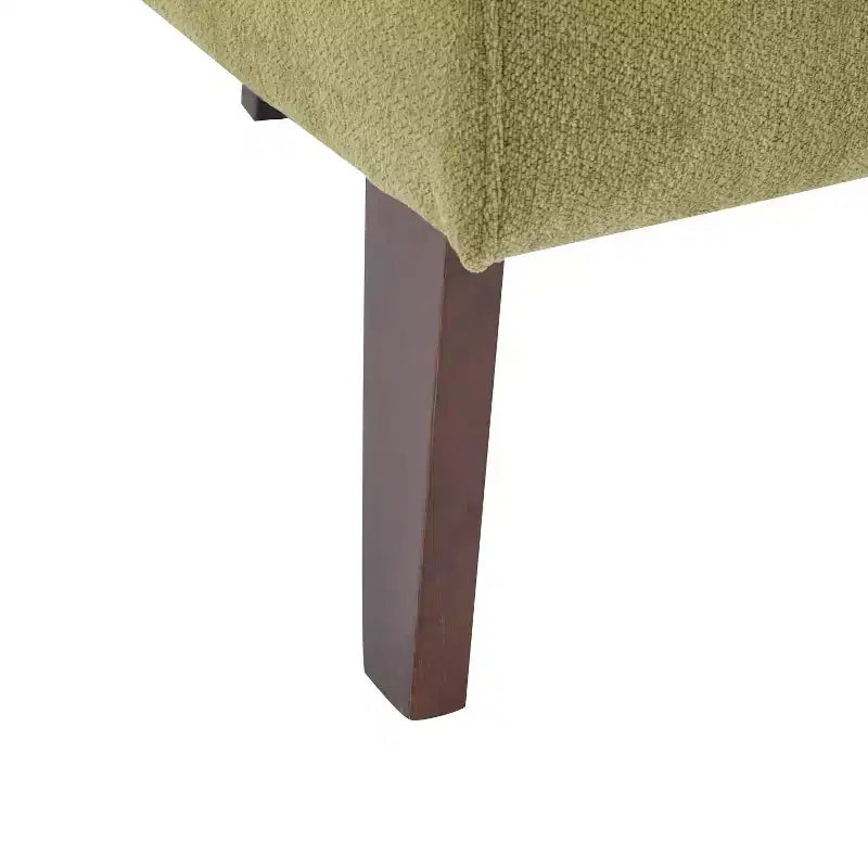 Fauteuil d'appoint rembourré Mid-Century Modern avec dossier incurvé