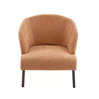 Fauteuil d'appoint rembourré Mid-Century Modern avec dossier incurvé