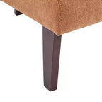 Fauteuil d'appoint rembourré Mid-Century Modern avec dossier incurvé