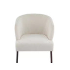 Fauteuil d'appoint rembourré Mid-Century Modern avec dossier incurvé