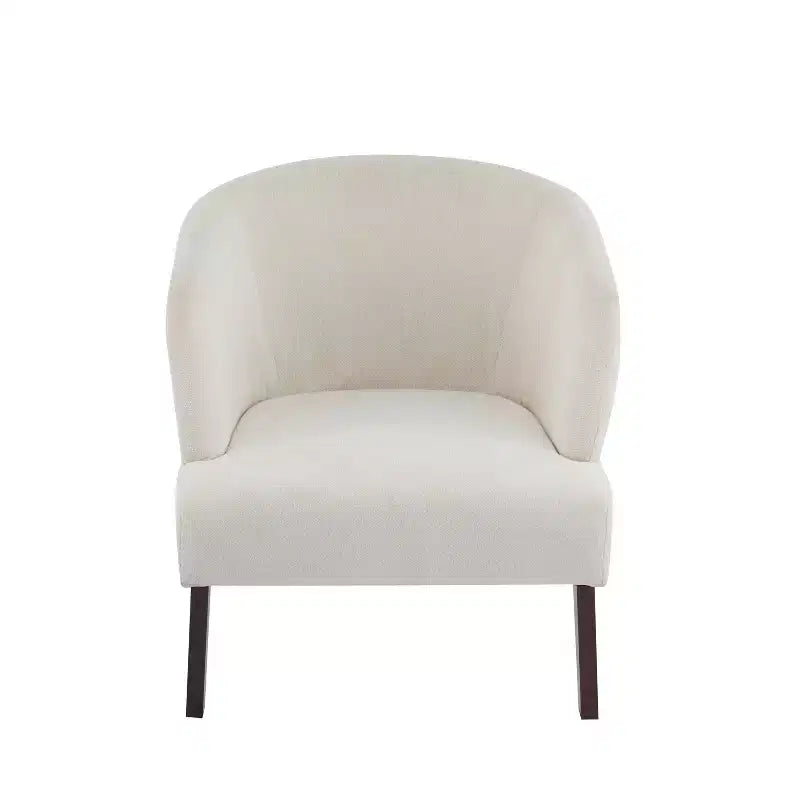 Fauteuil d'appoint rembourré Mid-Century Modern avec dossier incurvé