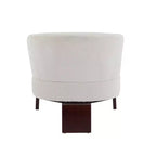 Fauteuil d'appoint rembourré Mid-Century Modern avec dossier incurvé
