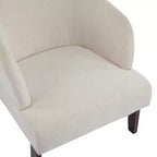 Fauteuil d'appoint rembourré Mid-Century Modern avec dossier incurvé