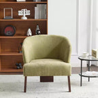 Fauteuil d'appoint rembourré Mid-Century Modern avec dossier incurvé