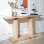 Console en bois 59 rectangles avec pieds colonnes