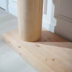 Console en bois 59 rectangles avec pieds colonnes