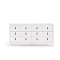   8 Drawer Double Dresser Modern Traditional Style 12345