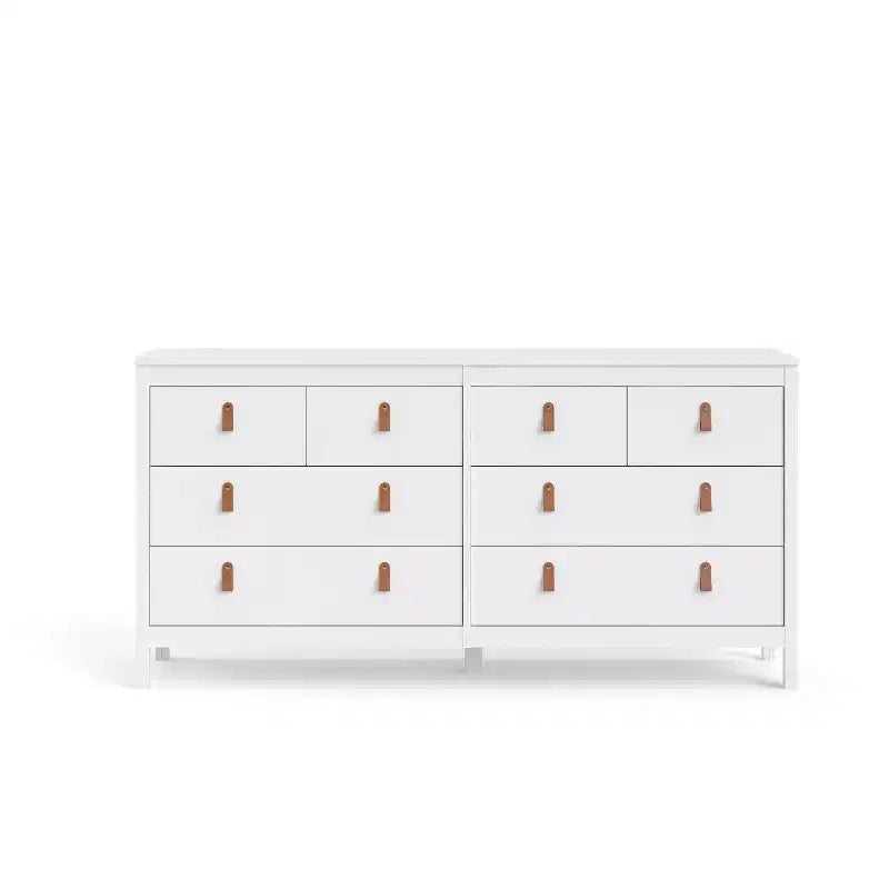   8 Drawer Double Dresser Modern Traditional Style 12345