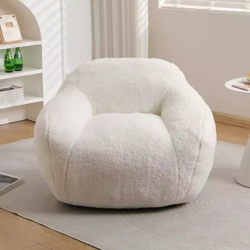Okak Easy Clean Bean Bag Chair with Thick Back & Armrests,Lounger Beanbag Chair with Water-Resistant Fabric,Floor Sofa for Living Room Bedroom
