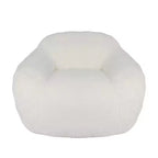 Fauteuil poire Easy Clean avec dossier et accoudoirs épais, fauteuil poire lounge avec tissu résistant à l'eau, canapé de sol pour salon et chambre à coucher