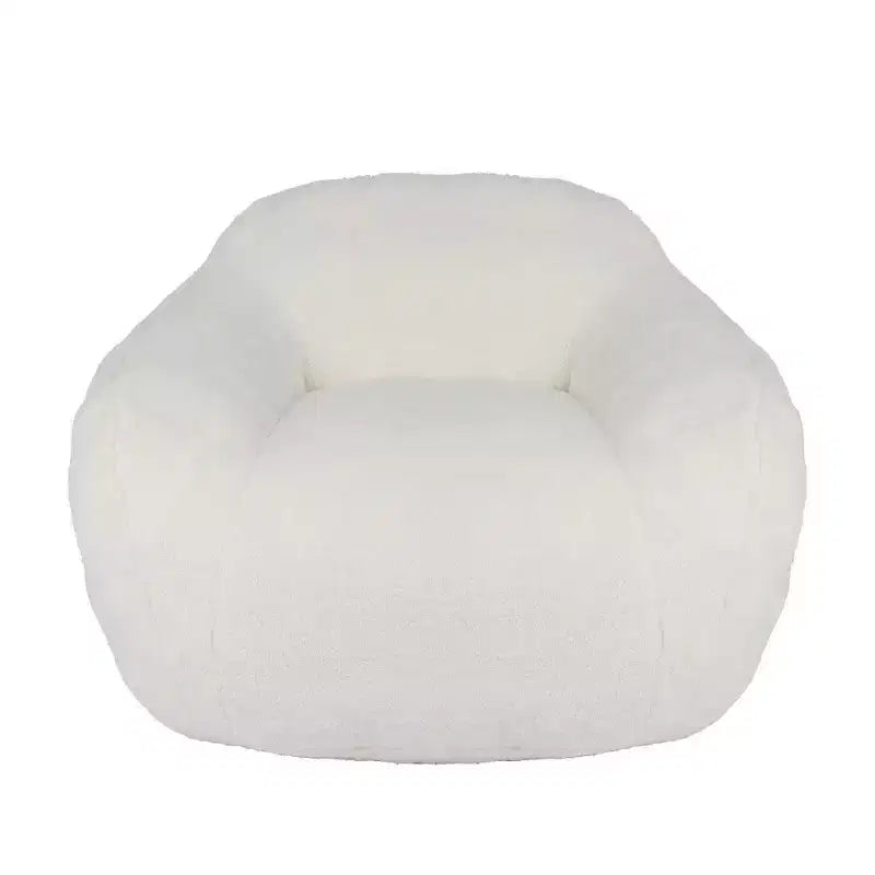 Fauteuil poire Easy Clean avec dossier et accoudoirs épais, fauteuil poire lounge avec tissu résistant à l'eau, canapé de sol pour salon et chambre à coucher