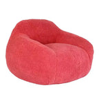 Fauteuil poire Easy Clean avec dossier et accoudoirs épais, fauteuil poire lounge avec tissu résistant à l'eau, canapé de sol pour salon et chambre à coucher
