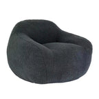 Fauteuil poire Easy Clean avec dossier et accoudoirs épais, fauteuil poire lounge avec tissu résistant à l'eau, canapé de sol pour salon et chambre à coucher