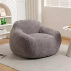 Fauteuil poire Easy Clean avec dossier et accoudoirs épais, fauteuil poire lounge avec tissu résistant à l'eau, canapé de sol pour salon et chambre à coucher