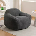 Fauteuil poire Easy Clean avec dossier et accoudoirs épais, fauteuil poire lounge avec tissu résistant à l'eau, canapé de sol pour salon et chambre à coucher
