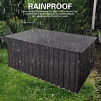 Boîte de rangement verrouillable en métal de 814 litres pour coussins de patio, outils de jardinage, équipements sportifs, jouets d'extérieur