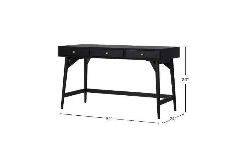 Grand bureau, noir