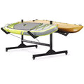 Freestanding Kayak Storage Rack for 2-6 Kayaks with Wheels, Heavy-Duty Steel Outdoor Kayak, Canoe & SUP Rack with Hanging Straps for Garage, Dock