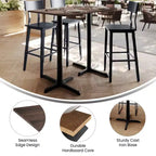 Plateau de table avec technologie TopGuard HPL et piètement hauteur bar