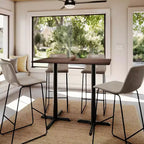 Plateau de table avec technologie TopGuard HPL et piètement hauteur bar