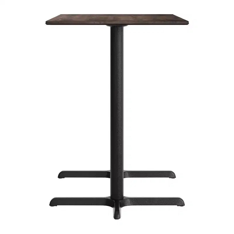 Plateau de table avec technologie TopGuard HPL et piètement hauteur bar